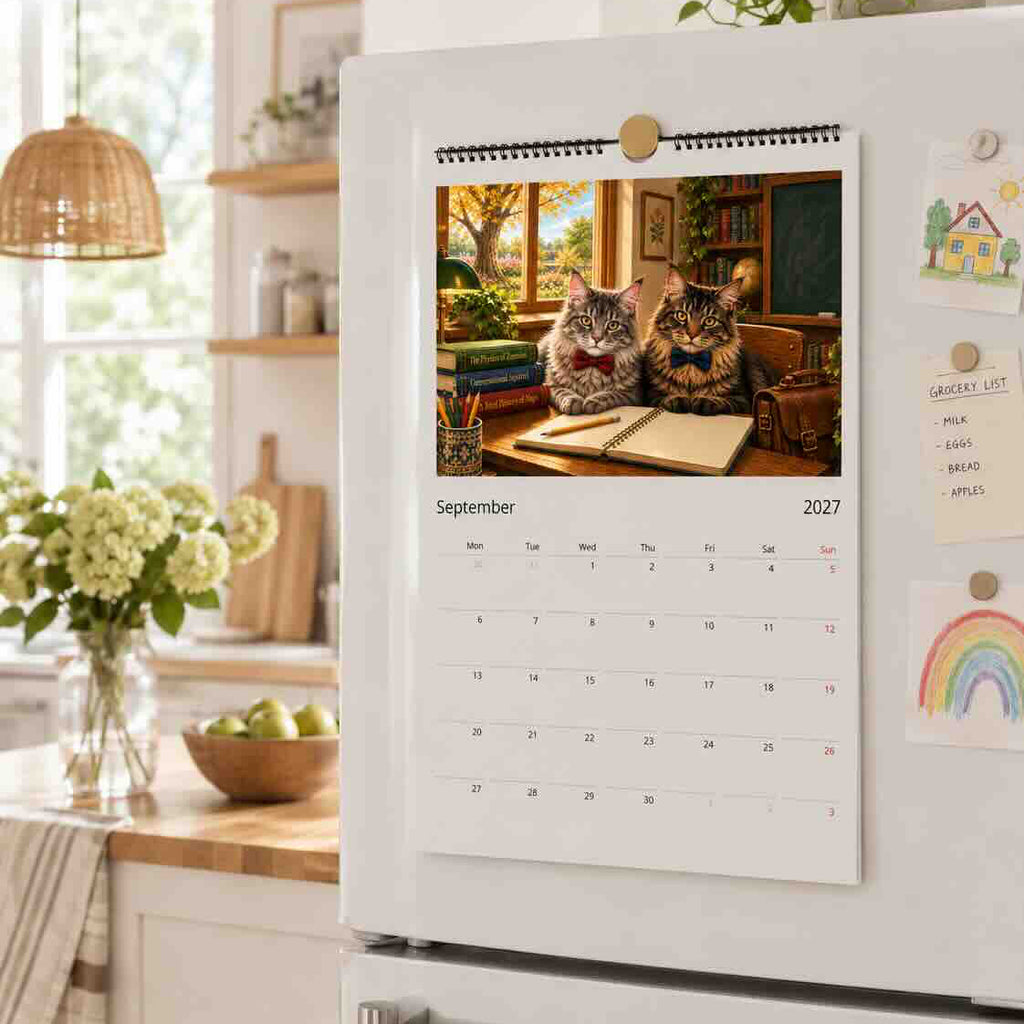 Two Pet Option - Personalised Pet Calendar (2027)