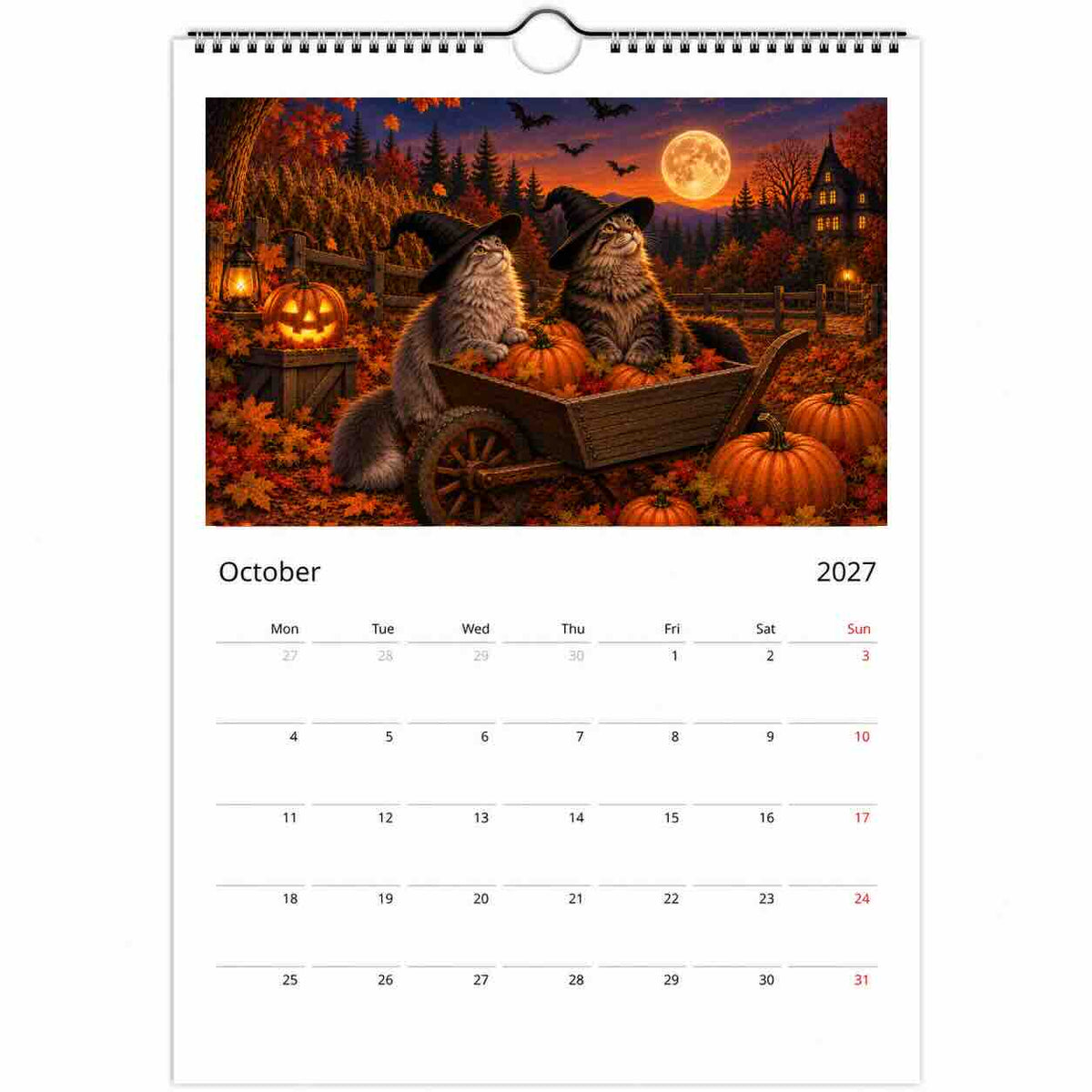 Two Pet Option - Personalised Pet Calendar (2027)