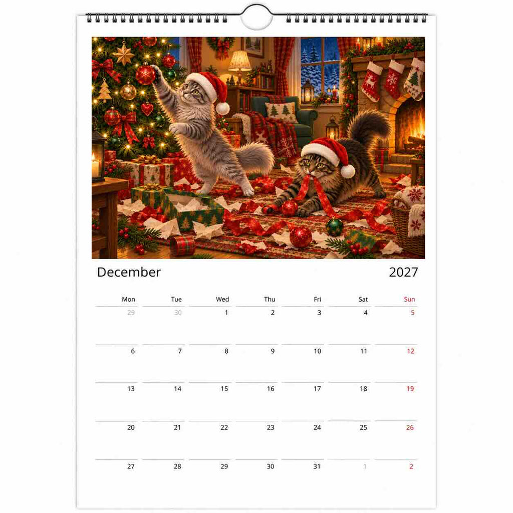 Two Pet Option - Personalised Pet Calendar (2027)