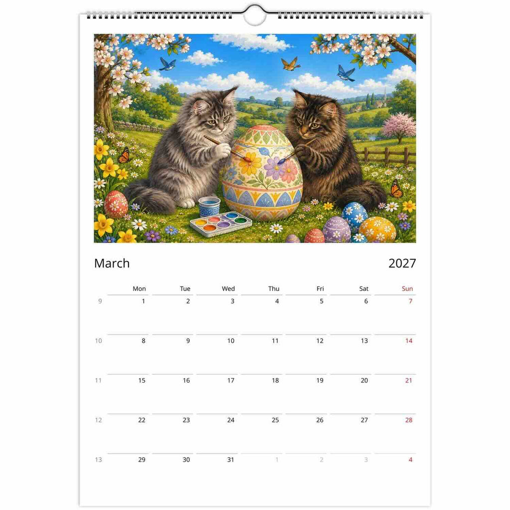 Two Pet Option - Personalised Pet Calendar (2027)