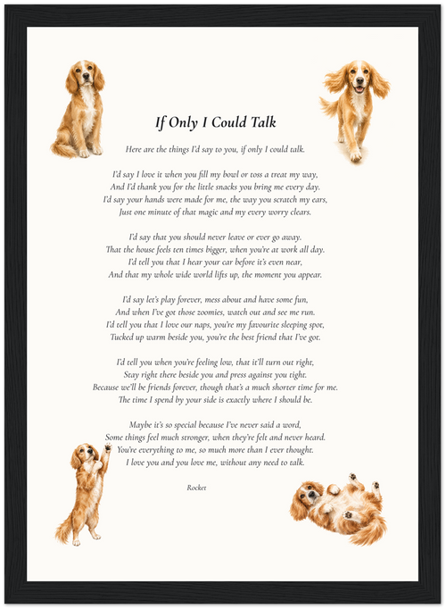Personalised Pet Poem
