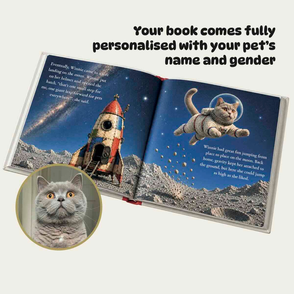Personalised Pet Storybook - Apollo Pawteen: A Space Mission